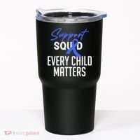 Child Abuse Prevention Awareness Month Blue Ribbon Trex Tumbler thumb 0