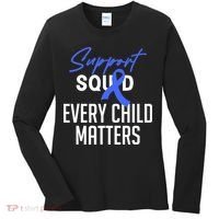 Child Abuse Prevention Awareness Month Blue Ribbon Trex Women's Long Sleeve Shirt thumb 0