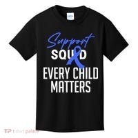 Child Abuse Prevention Awareness Month Blue Ribbon Trex Kids T-Shirt thumb 0