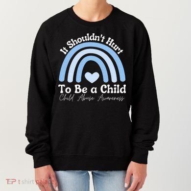Child Abuse Prevention Awareness Month Rainbow Women's Sweatshirt