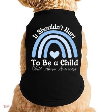 Child Abuse Prevention Awareness Month Rainbow Doggie Tank