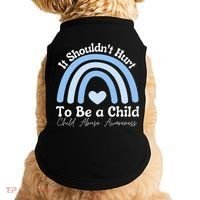 Child Abuse Prevention Awareness Month Rainbow Doggie Tank thumb 0