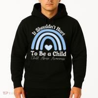 Child Abuse Prevention Awareness Month Rainbow Hoodie thumb 2