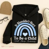 Child Abuse Prevention Awareness Month Rainbow Hoodie thumb 4