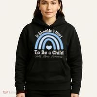 Child Abuse Prevention Awareness Month Rainbow Hoodie thumb 5