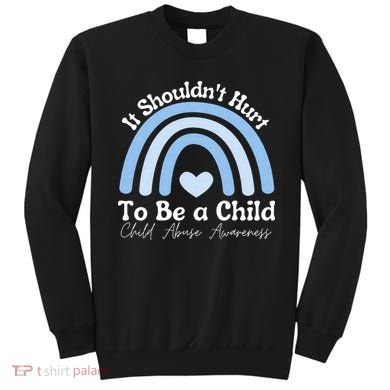 Child Abuse Prevention Awareness Month Rainbow Sweatshirt