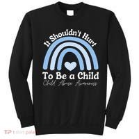 Child Abuse Prevention Awareness Month Rainbow Sweatshirt thumb 0