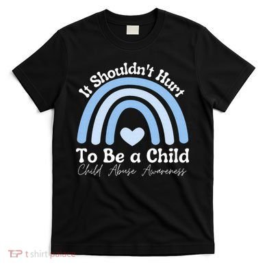 Child Abuse Prevention Awareness Month Rainbow T-Shirt