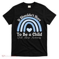 Child Abuse Prevention Awareness Month Rainbow T-Shirt thumb 0
