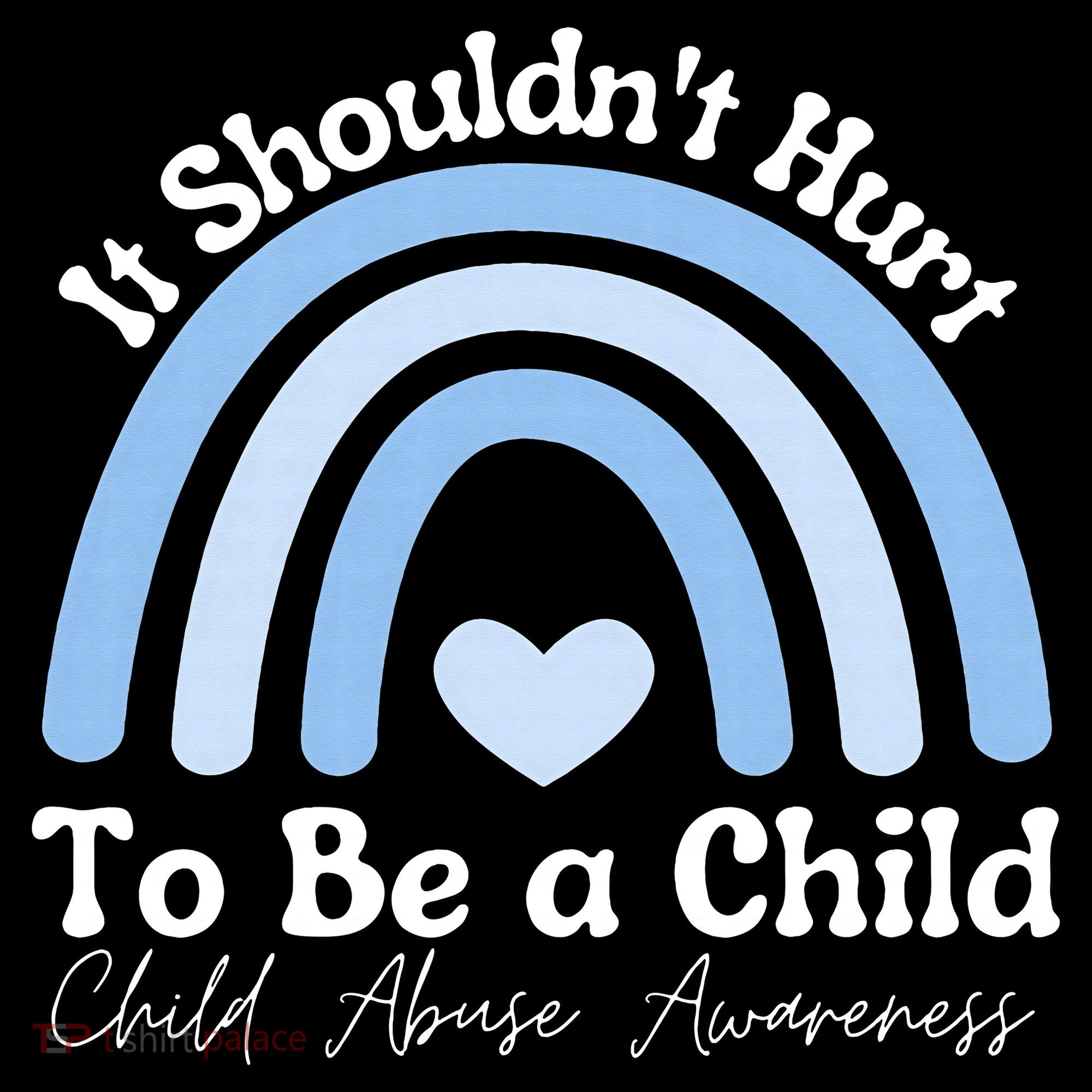 Child Abuse Prevention Awareness Month Rainbow T-Shirt