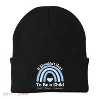 Child Abuse Prevention Awareness Month Rainbow Beanie thumb 0