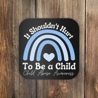 Child Abuse Prevention Awareness Month Rainbow Coaster thumb 0
