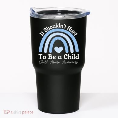 Child Abuse Prevention Awareness Month Rainbow Tumbler