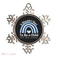Child Abuse Prevention Awareness Month Rainbow Ornament thumb 0