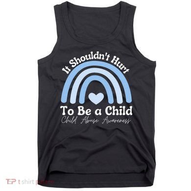 Child Abuse Prevention Awareness Month Rainbow Tank Top