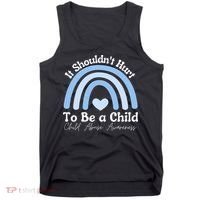 Child Abuse Prevention Awareness Month Rainbow Tank Top thumb 0