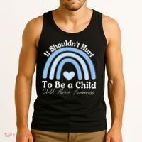 Child Abuse Prevention Awareness Month Rainbow Tank Top thumb 3