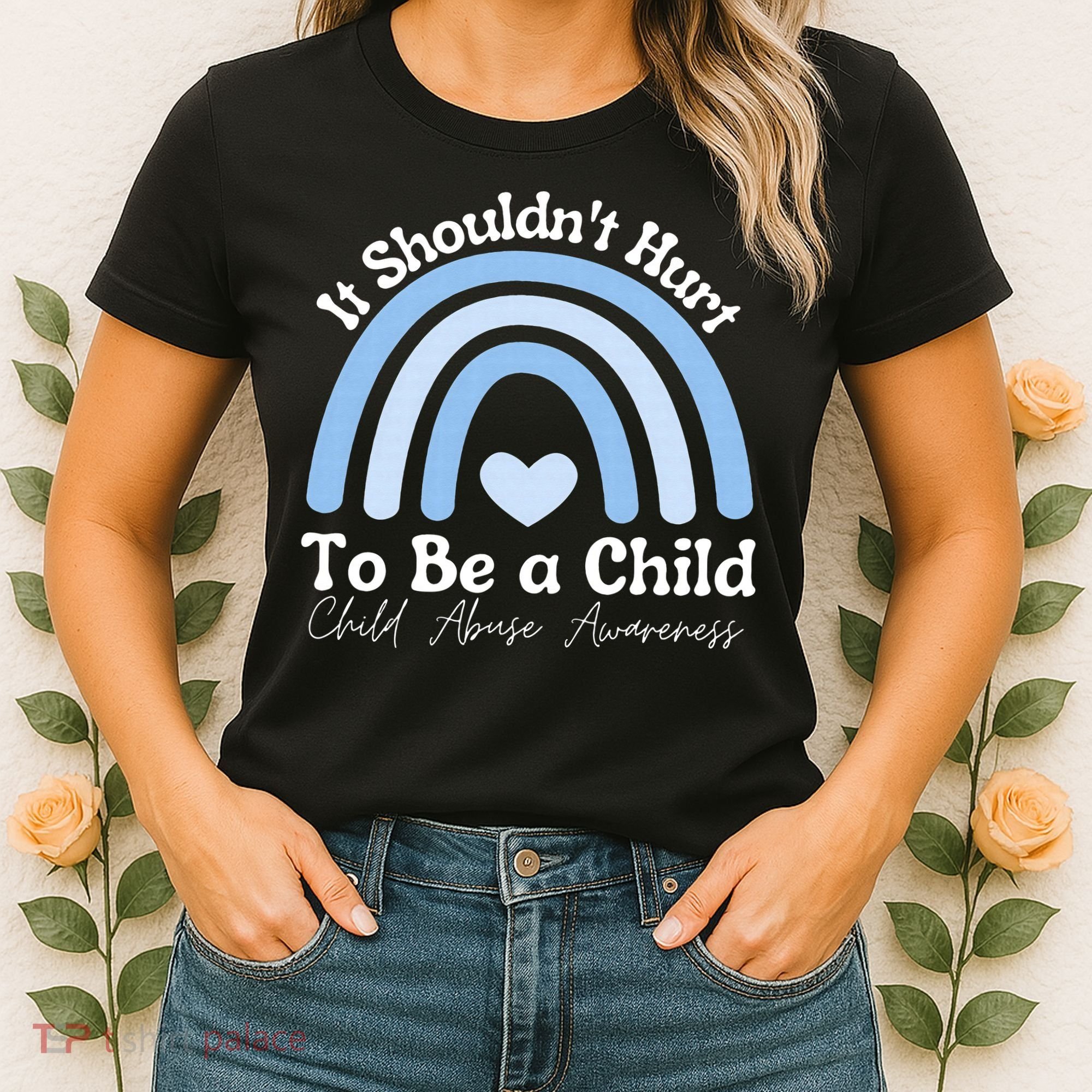 Child Abuse Prevention Awareness Month Rainbow Women's T-Shirt