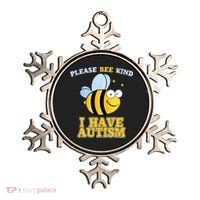 Cute Autism - Please Bee Kind I Have Autism Ornament thumb 0