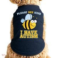 Cute Autism - Please Bee Kind I Have Autism Doggie Tank thumb 0