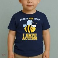Cute Autism - Please Bee Kind I Have Autism Toddler T-Shirt thumb 2