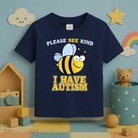 Cute Autism - Please Bee Kind I Have Autism Toddler T-Shirt thumb 3
