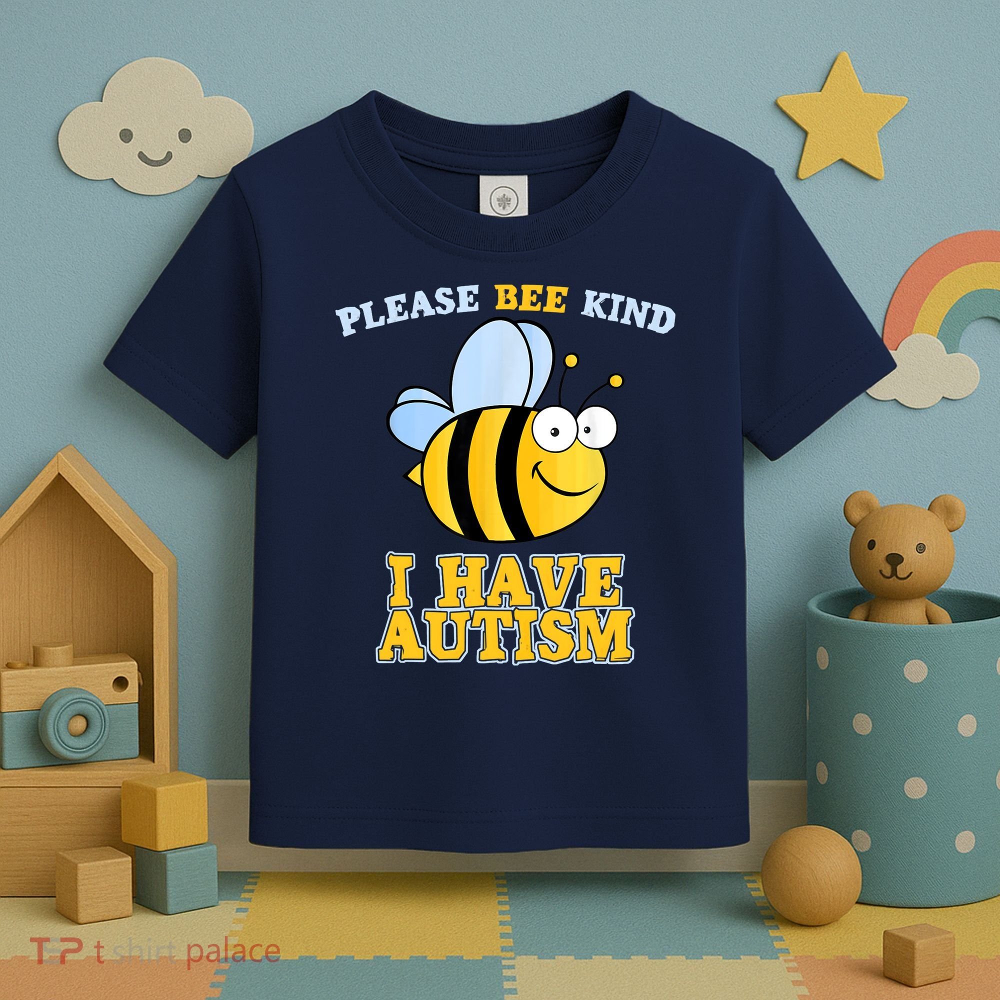 Cute Autism - Please Bee Kind I Have Autism Toddler T-Shirt