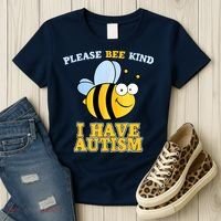 Cute Autism - Please Bee Kind I Have Autism Women's T-Shirt thumb 3