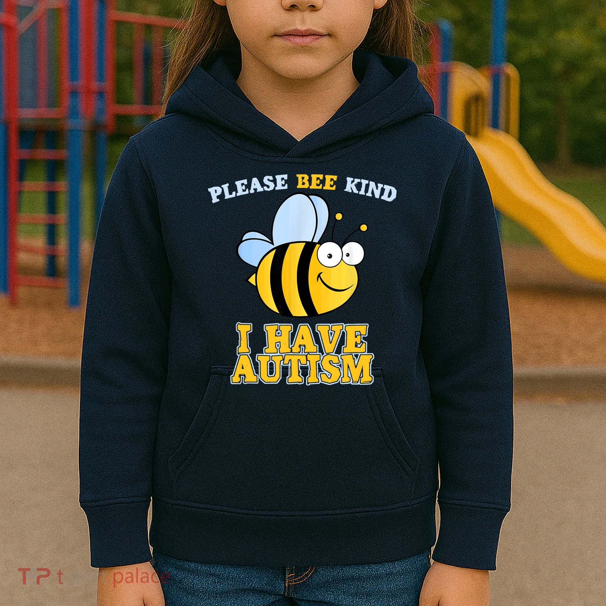 Cute Autism - Please Bee Kind I Have Autism Kids Hoodie