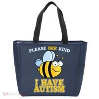 Cute Autism - Please Bee Kind I Have Autism Tote Bag thumb 0