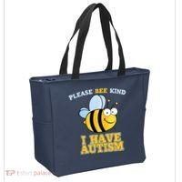 Cute Autism - Please Bee Kind I Have Autism Tote Bag thumb 2
