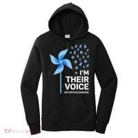 Child Abuse Prevention Awareness Im Their Voice Pinwheel Women's Hoodie thumb 0