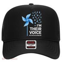 Child Abuse Prevention Awareness Im Their Voice Pinwheel Hat thumb 0