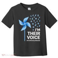 Child Abuse Prevention Awareness Im Their Voice Pinwheel Toddler T-Shirt thumb 0