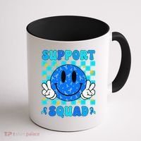 Child Abuse Prevention Month April Support Squad Awareness Coffee Mug thumb 1