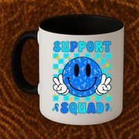 Child Abuse Prevention Month April Support Squad Awareness Coffee Mug thumb 2