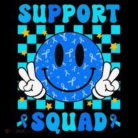 Child Abuse Prevention Month April Support Squad Awareness Women's Hoodie thumb 2