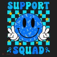 Child Abuse Prevention Month April Support Squad Awareness Hat thumb 2