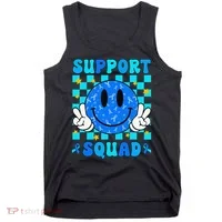Child Abuse Prevention Month April Support Squad Awareness Tank Top thumb 0