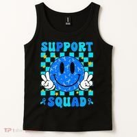 Child Abuse Prevention Month April Support Squad Awareness Tank Top thumb 2