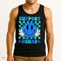 Child Abuse Prevention Month April Support Squad Awareness Tank Top thumb 3
