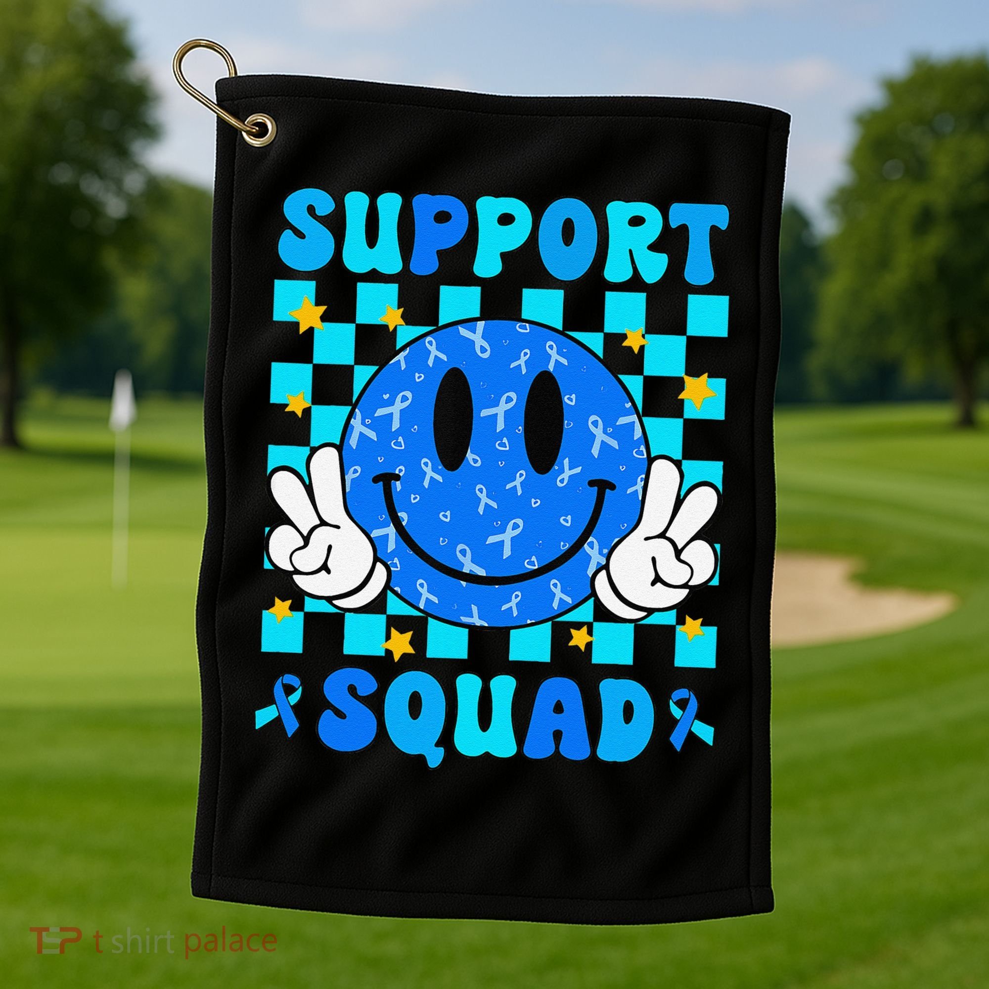 Child Abuse Prevention Month April Support Squad Awareness Golf Towel