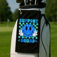 Child Abuse Prevention Month April Support Squad Awareness Golf Towel thumb 2