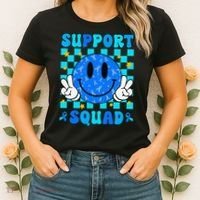 Child Abuse Prevention Month April Support Squad Awareness Women's T-Shirt thumb 2
