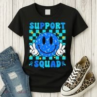 Child Abuse Prevention Month April Support Squad Awareness Women's T-Shirt thumb 3