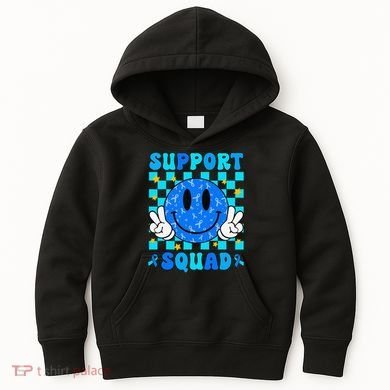 Child Abuse Prevention Month April Support Squad Awareness Kids Hoodie