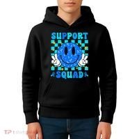 Child Abuse Prevention Month April Support Squad Awareness Kids Hoodie thumb 4