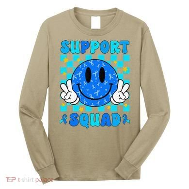 Child Abuse Prevention Month April Support Squad Awareness Long Sleeve Shirt