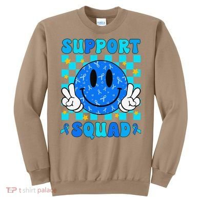 Child Abuse Prevention Month April Support Squad Awareness Sweatshirt