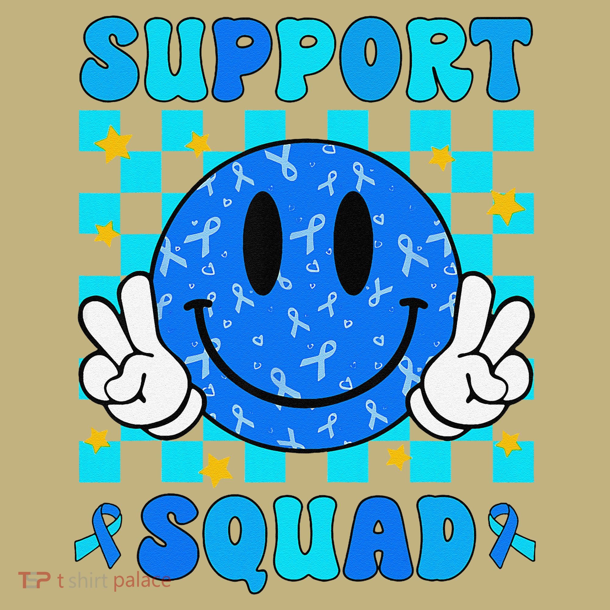 Child Abuse Prevention Month April Support Squad Awareness Kids T-Shirt